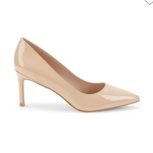 Stuart Weitzman Nude Patent Leather 2.5” Pump
